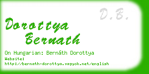 dorottya bernath business card