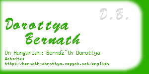 dorottya bernath business card